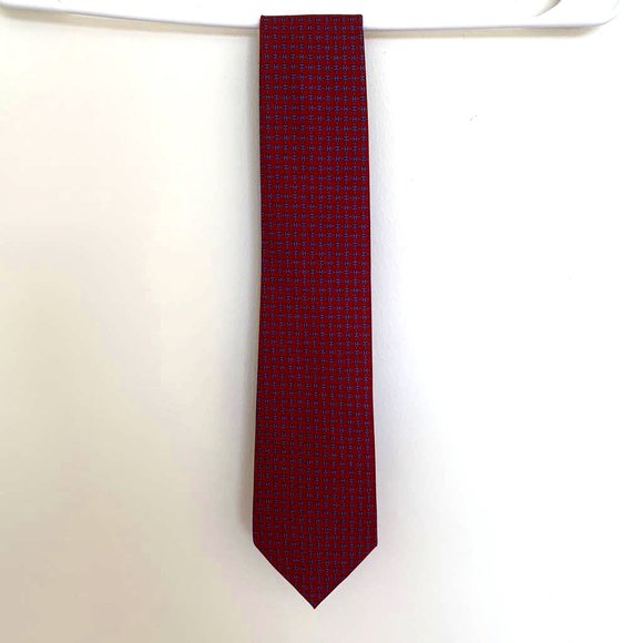 Hermes Other - Hermes %100 Silk Red Tie Made in France